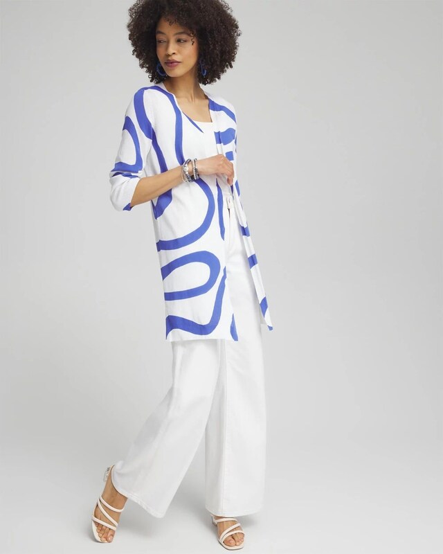 Summer Romance Lines Midi Cardigan - image 2